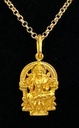 Pendentif Mariamman en relief plaqué or