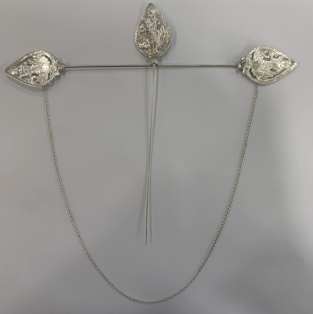 Aiguille Vel Mourouga gravé argent (Cavadi)