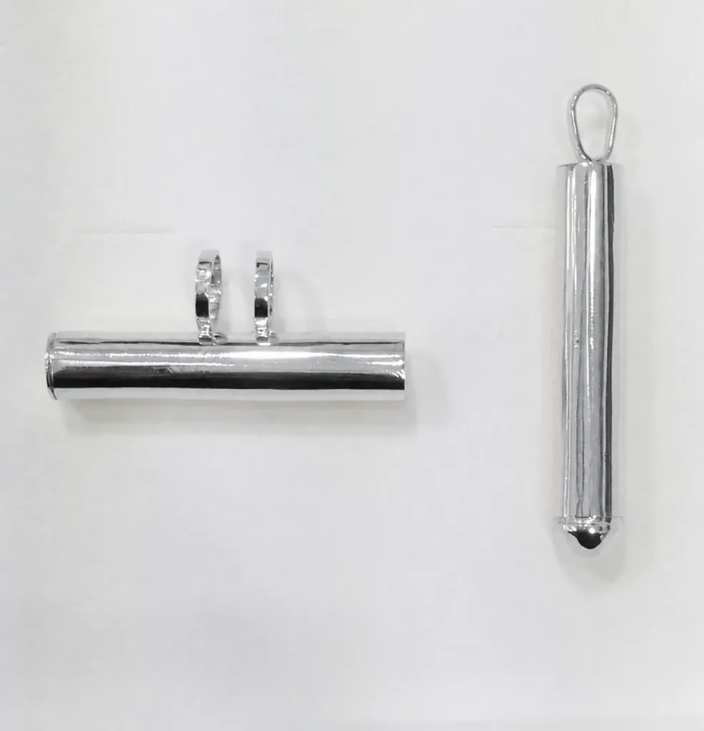 Taïtoo uni vertical 3.5cm argent