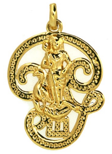 Pendentif MOUROUGA OM Plaqué or