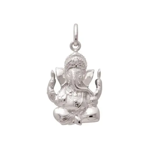 Pendentif Ganesh en relief Argent