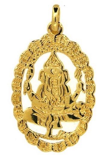 Pendentif Ganesh gravé