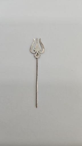 Aiguille trident front argent 