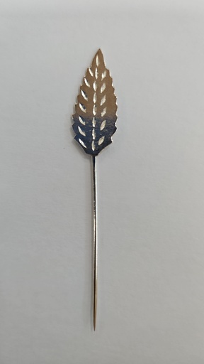 Aiguille feuille front argent