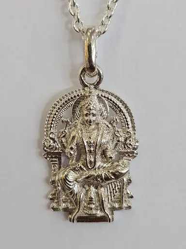 Pendentif Mariamman en relief Argent